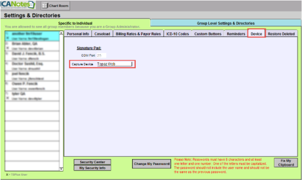 How to Sign using the Topaz SigWeb Feature Inside ICANotes