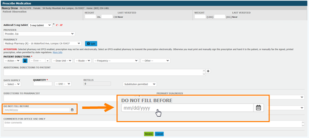 Rcopia4] Include Do Not Fill Date When Downloading from DrFirst